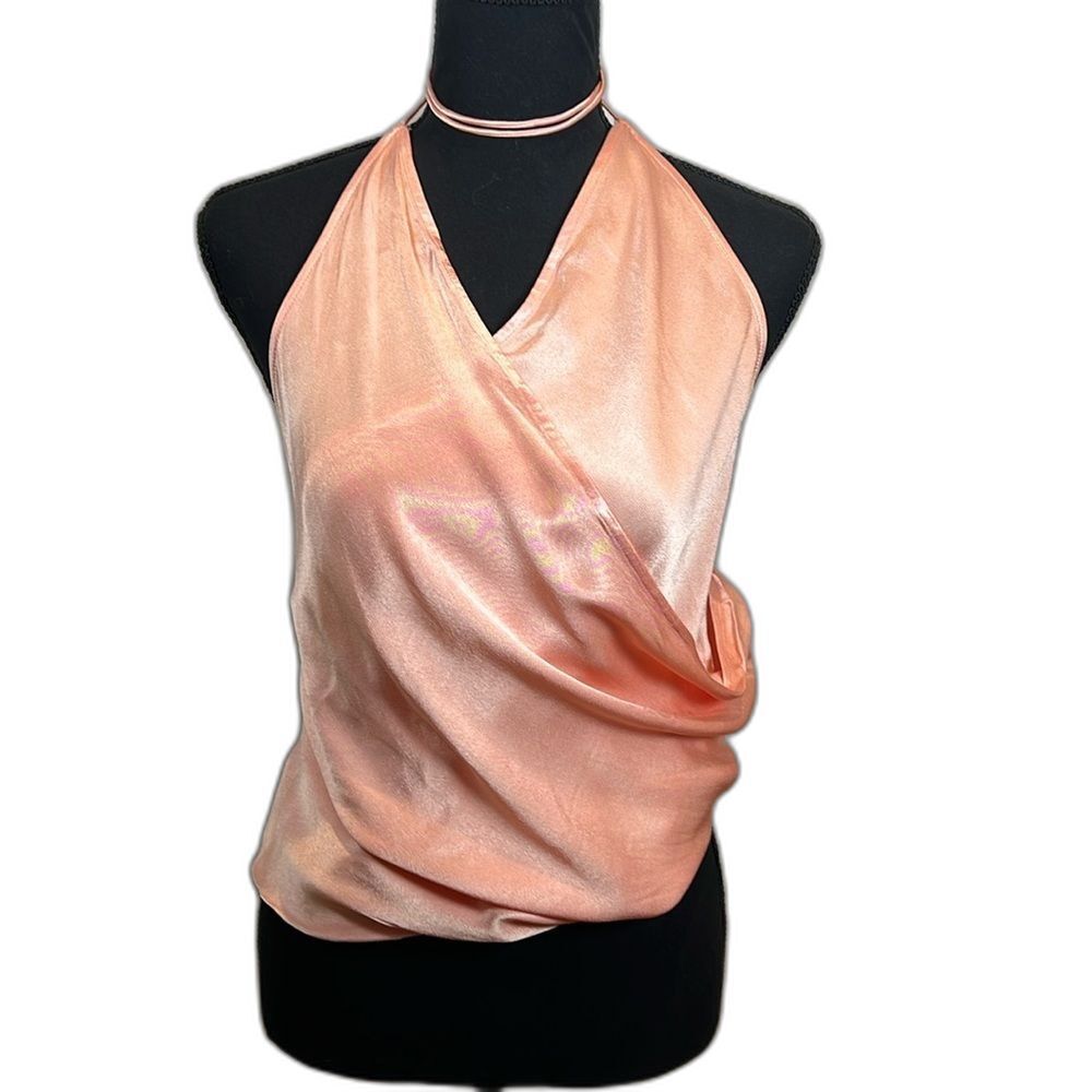 Lovers and Friends Crop Top L'Academie Light Peach Size Small NWT